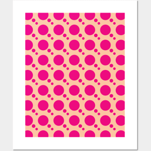 Pink Circle Seamless Pattern 003#002 Posters and Art